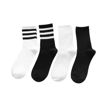 Flowers In Water Mid Calf Socks Men's 4 Pack