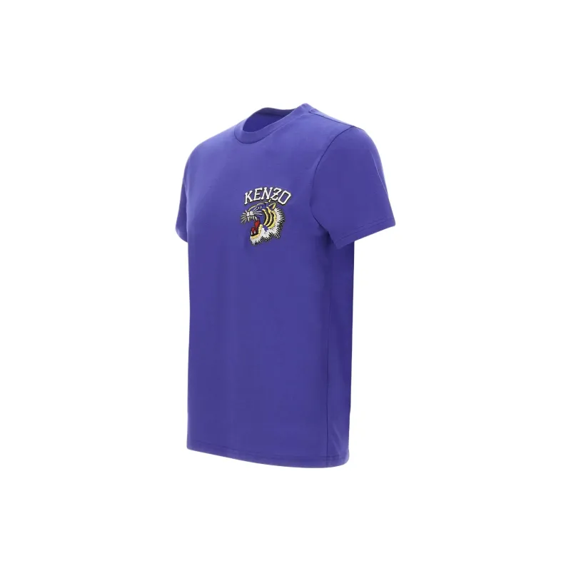 KENZO Tiger Embroidered Crewneck T Shirt-2