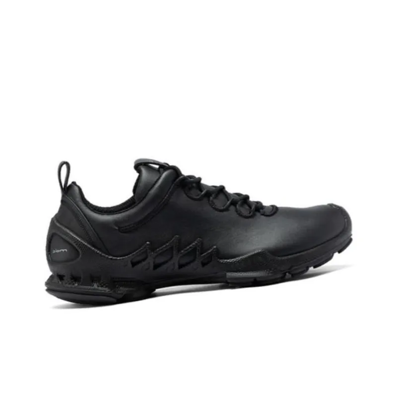 Ecco Cushioned Slip-Resistant Abrasion-Resistant Low-Top Trekking Shoes Men's Black-1