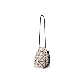 ISSEY MIYAKE Polyvinyl Chloride Bucket Bags Shoulder Bag Crossbody Bag Women's Beige