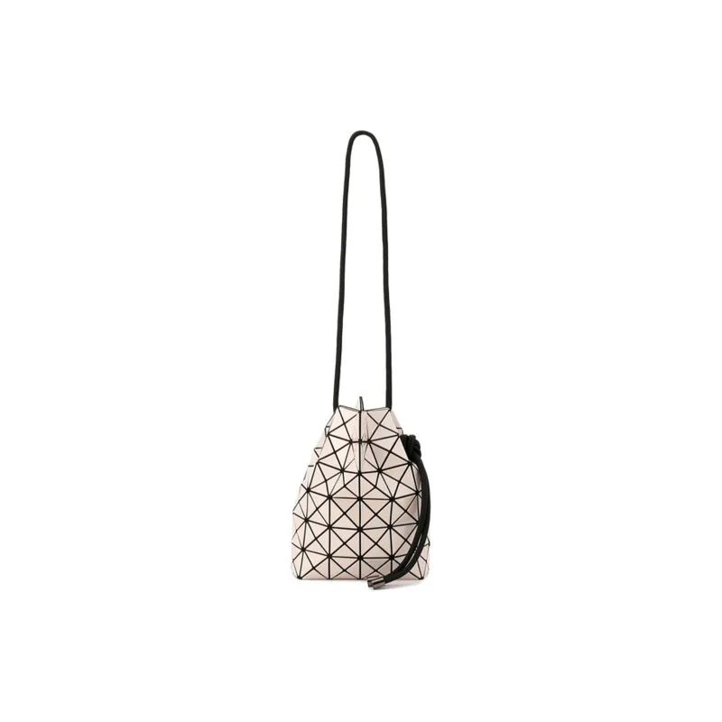 ISSEY MIYAKE Polyvinyl Chloride Bucket Bags Shoulder Bag Crossbody Bag Women's Beige-0