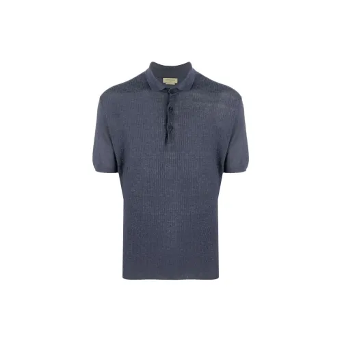 CORNELIANI Textured Linen Polo Shirt