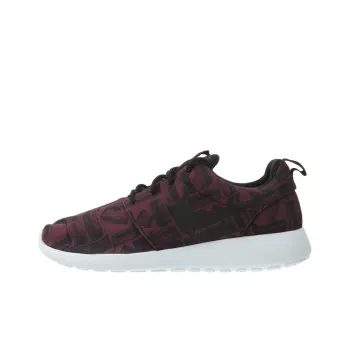 Nike Roshe One Print Night Maroon Black Black Women's