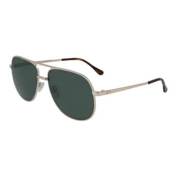 LACOSTE Metal Aviator Sunglasses Unisex Gold