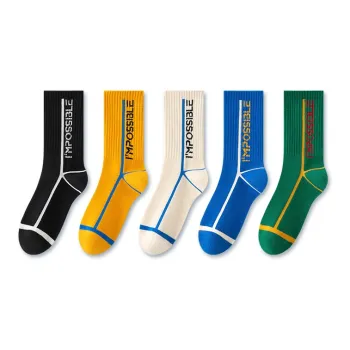 LUOLIAN Knee High Socks Unisex 5 Pack