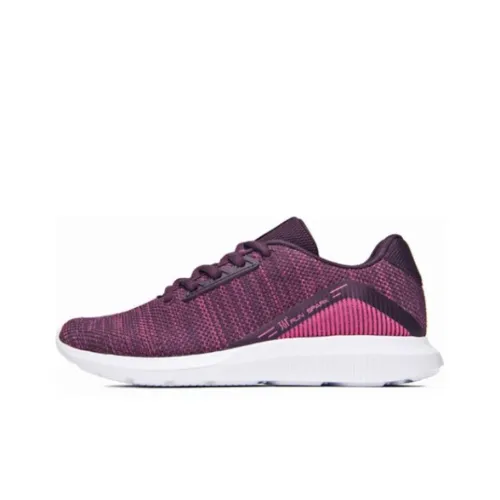 361° Running Shoes Women's Low-Top Iron Oxide Is Red And Bright Pink