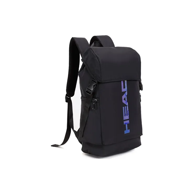 HEAD Leather Travel Bags Laptop Bags Backpack Unisex Black/Pink/Purple-1