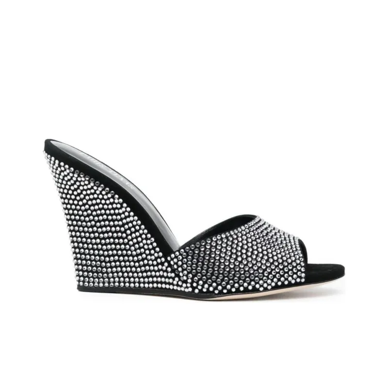Paris Texas Holly Wanda Rhinestone Wedges-1