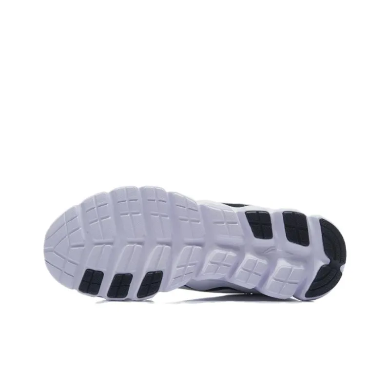 LiNing Slip Resistant Low Top Casual Running Shoes Men's White Black-4