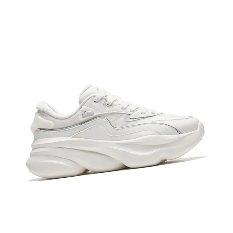 Anta Meow Shoes 3 Anti Slip Wear Resistant Low Top Chunky Sneakers Women's White-1