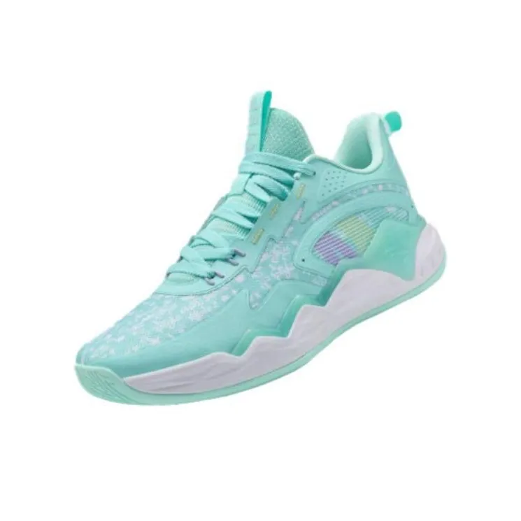 XTEP JLIN TEAM V2 Lin Cushioning Anti Slip And Wear Resistant Low Top Performance Basketball Shoes Men's Cyan-3