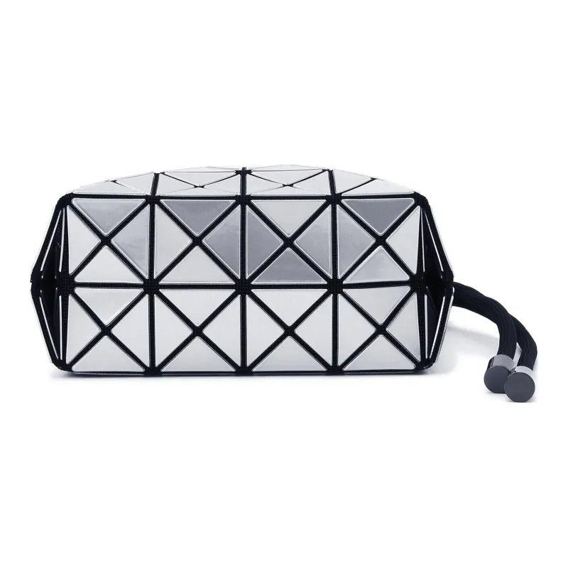 ISSEY MIYAKE Polyvinyl Chloride Bucket Bags Shoulder Bag Crossbody Bag Women's Silver-4