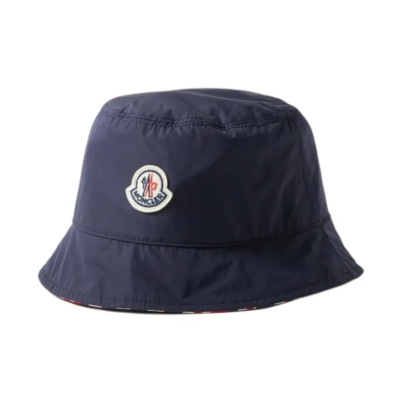 Moncler Logo Patch Reversible Bucket Hat-0