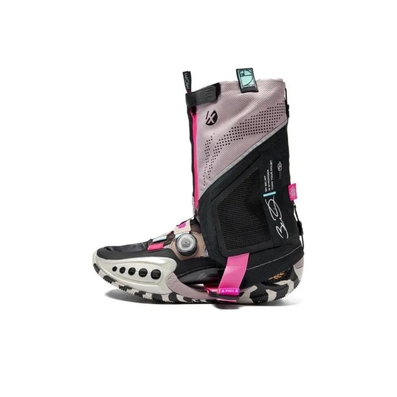 LINING WOW 9 Basketball Shoes Men Low Top Black/Blue/Pink-2