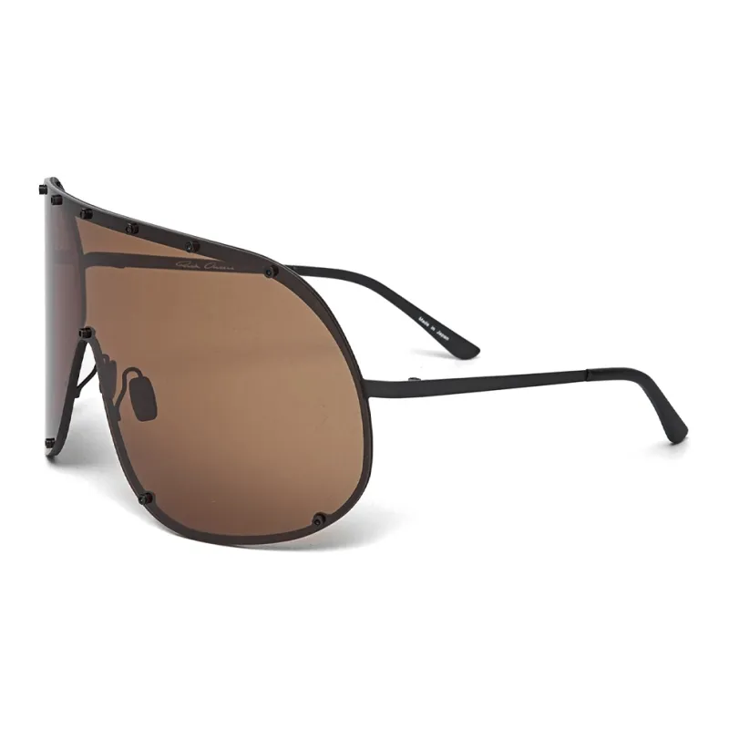 RICK OWENS Shield Oversized-frame Sunglasses-0