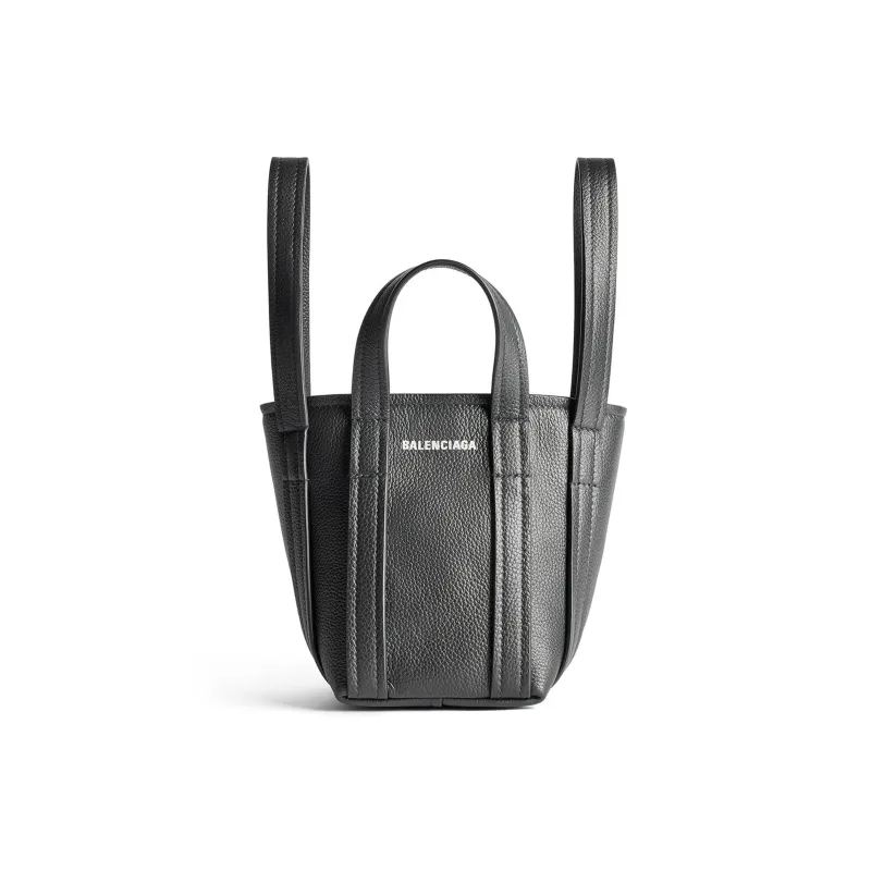 Balenciaga Everyday Grained Calfskin Tote Bag, Shopping Bag, Handbag Mini Women's Black-0