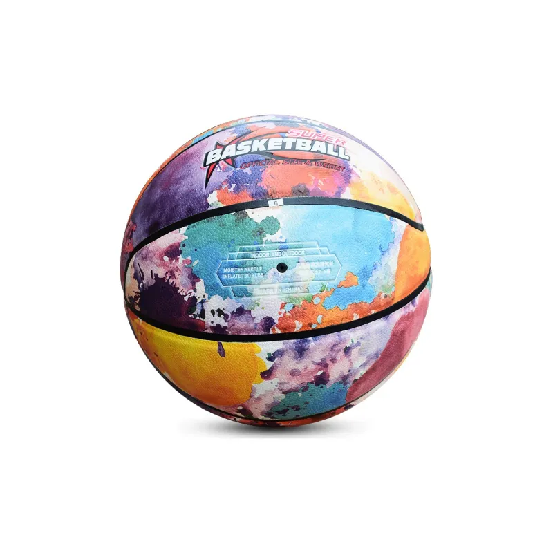 MIAOZUNG PU Basketball Graffiti Color Size 7 Training-4