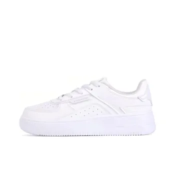 QIAODAN Macaron Slip Resistant Low Top Skateboard Shoes Women's White