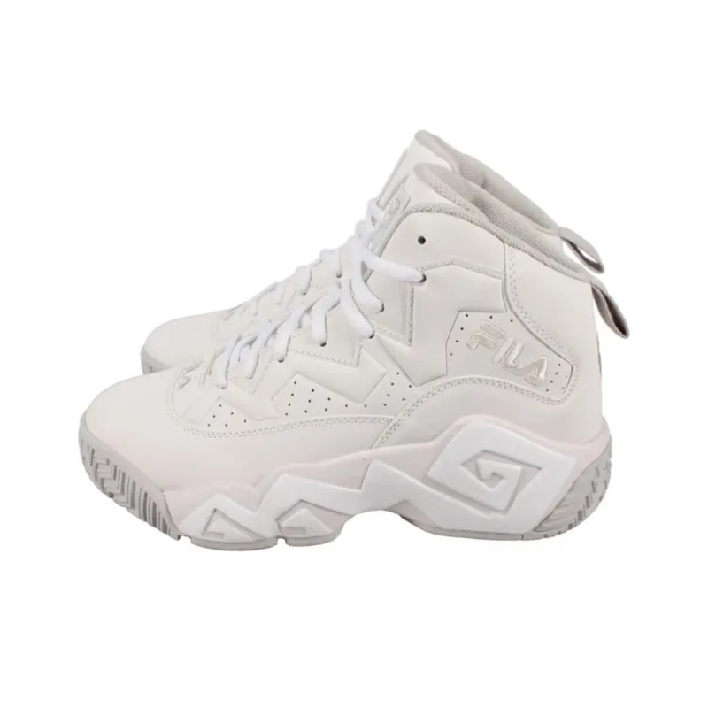 FILA Mashburn Durable Breathable Mid-Top Vintage Basketball Shoes Men's Beige-3