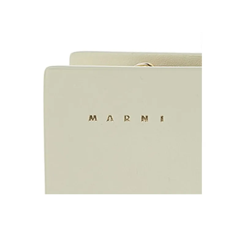 MARNI Calfskin Clutch Women's White-5