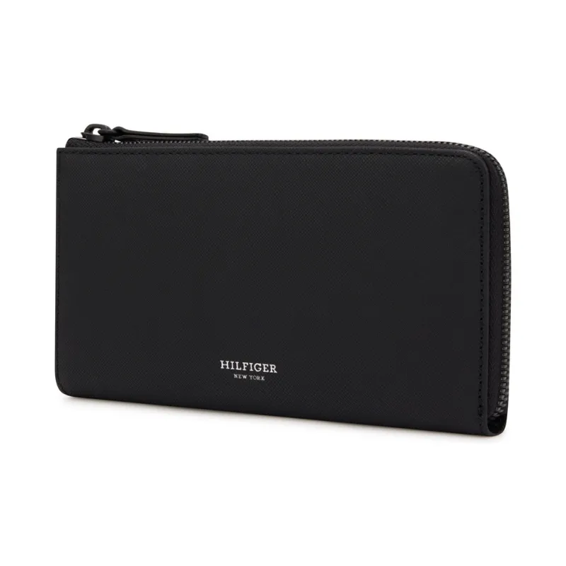 Tommy Hilfiger Cow Leather Wallet Regular Men's Black-2