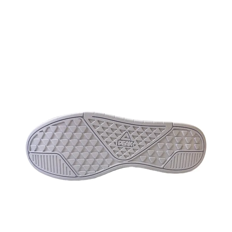 PEAK Anti Slip Wear Resistant Low Top Skateboard Shoes Men's All White/Black-3