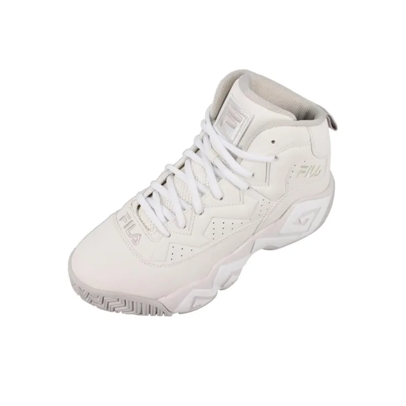 FILA Mashburn Durable Breathable Mid-Top Vintage Basketball Shoes Men's Beige-2