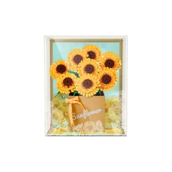 LIGHT YOUR BRICKS Joy Hundred Compatibility LEGO 40524 Sunflower Preserved Flower Display Case Model Accessories