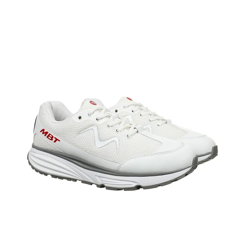 MBT Running Shoes Men Low Top White-2