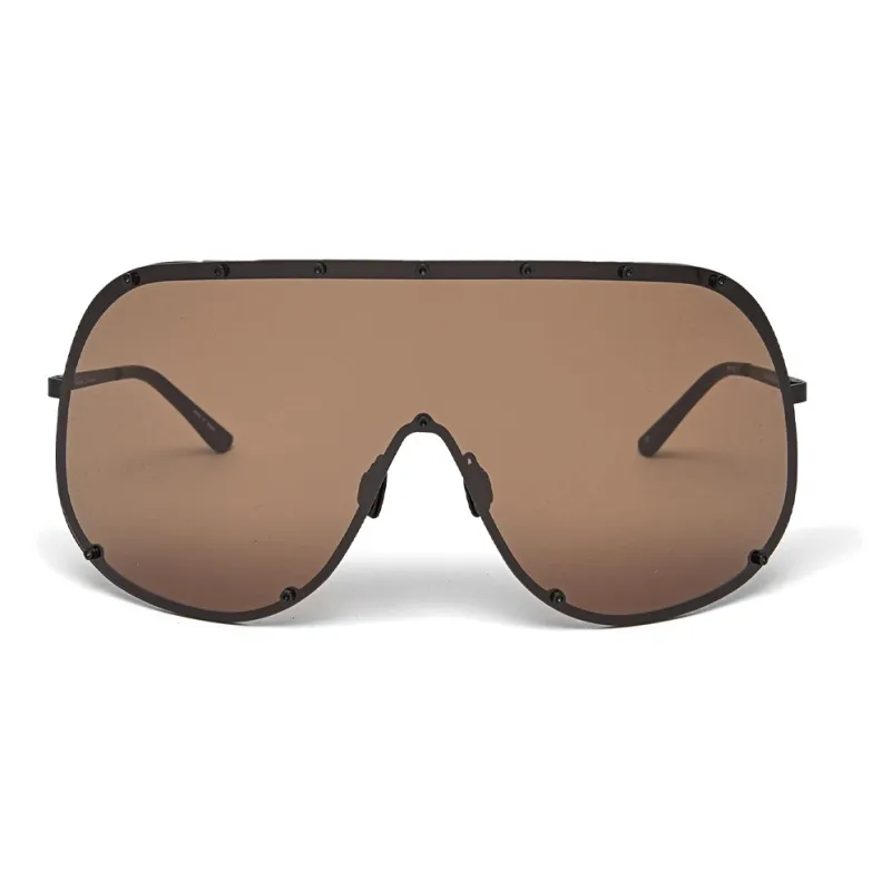 RICK OWENS Shield Oversized-frame Sunglasses-1
