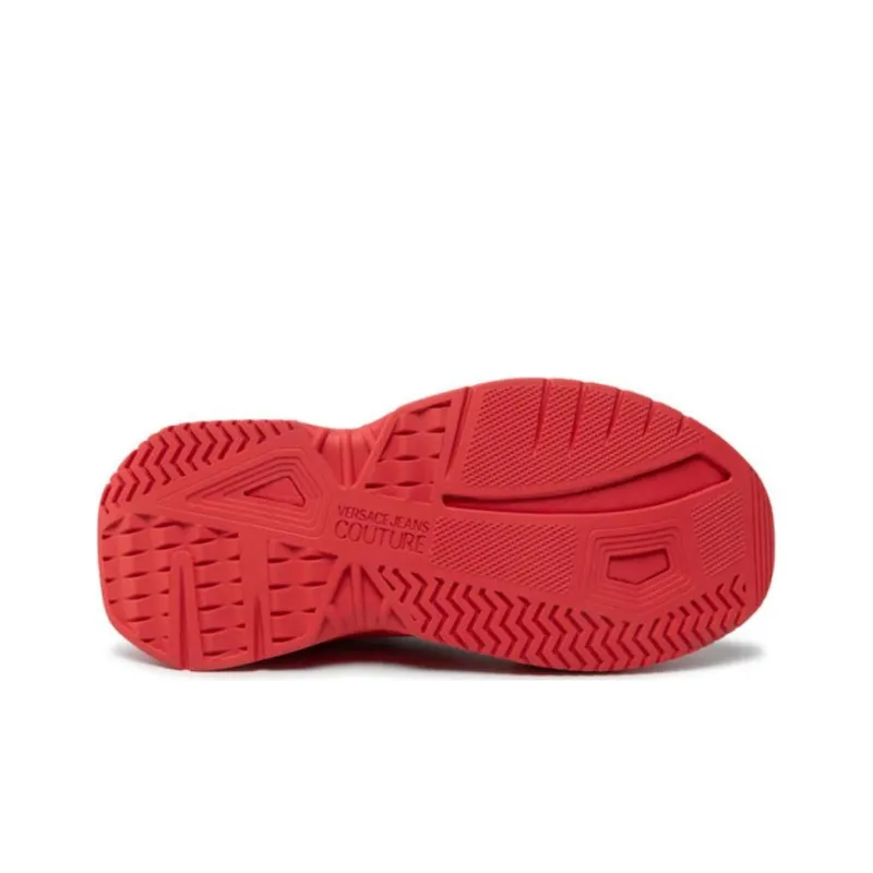 VERSACE JEANS Couture Anti Slip Wear Resistant Casual Shoes Women's White Red-5