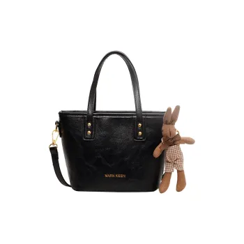 Morellybear Pu Tote Bag Shopping Bag One Shoulder Handbag Crossbody Bag Regular Women's Black/Brown/Coffee/Ecru