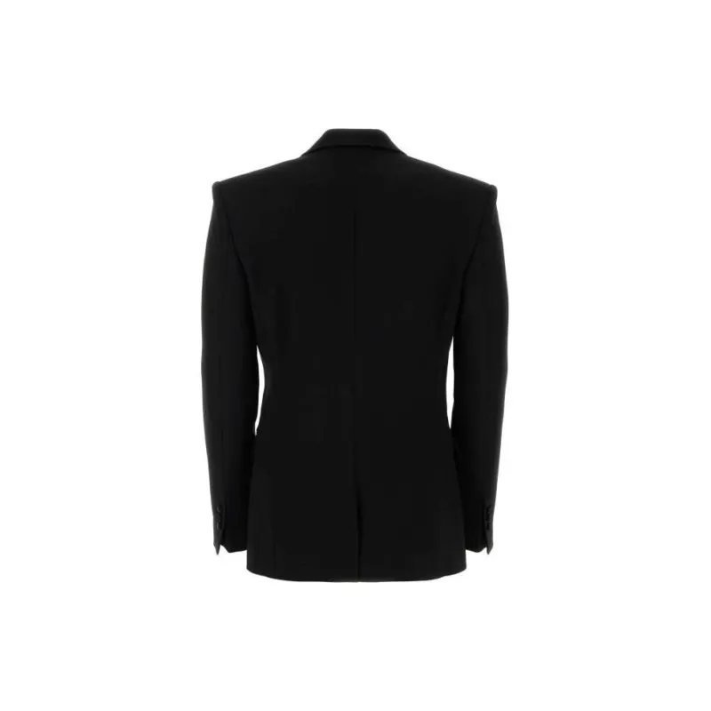 BALMAIN Single Breasted Satin Blazer-1