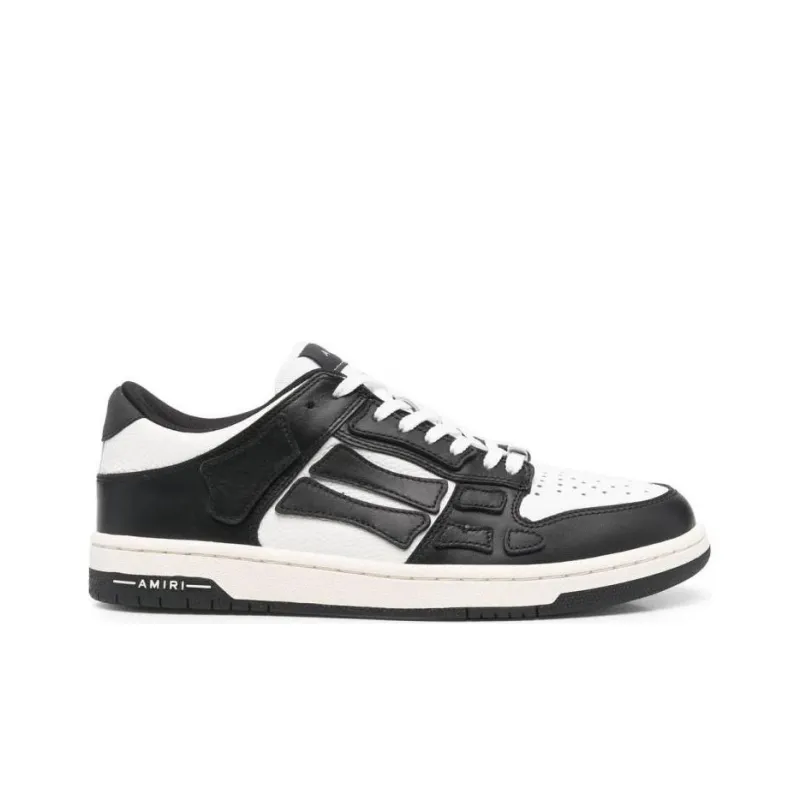 AMIRI Skel Top Low 'Black White'-1