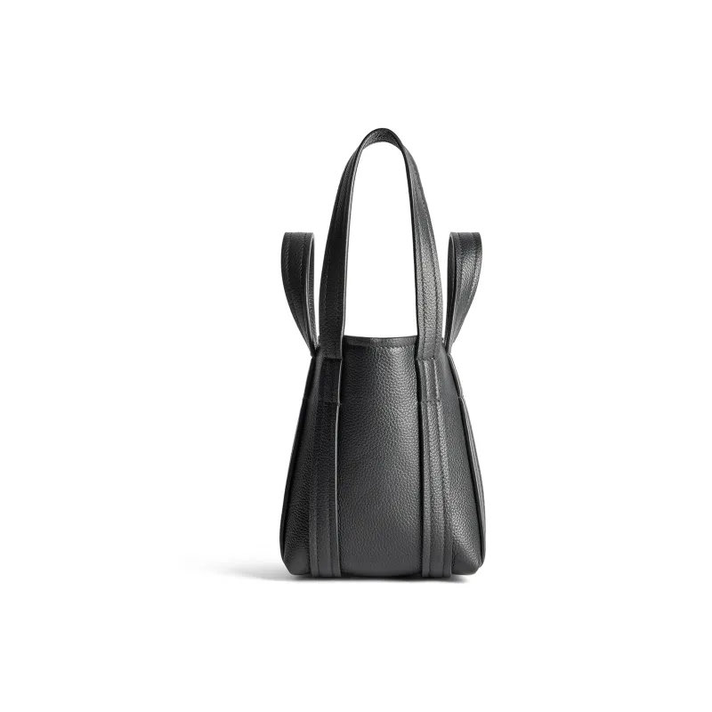 Balenciaga Everyday Grained Calfskin Tote Bag, Shopping Bag, Handbag Mini Women's Black-3