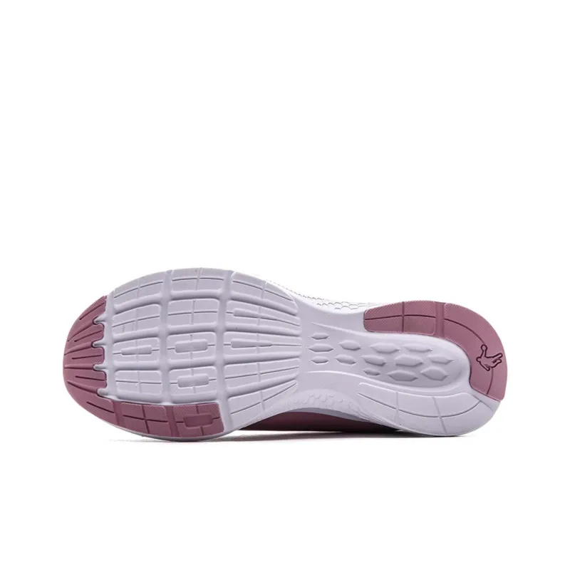 QIAODAN Slip Resistant Waterproof Low Top Running Shoes Women's Pink Purple-4