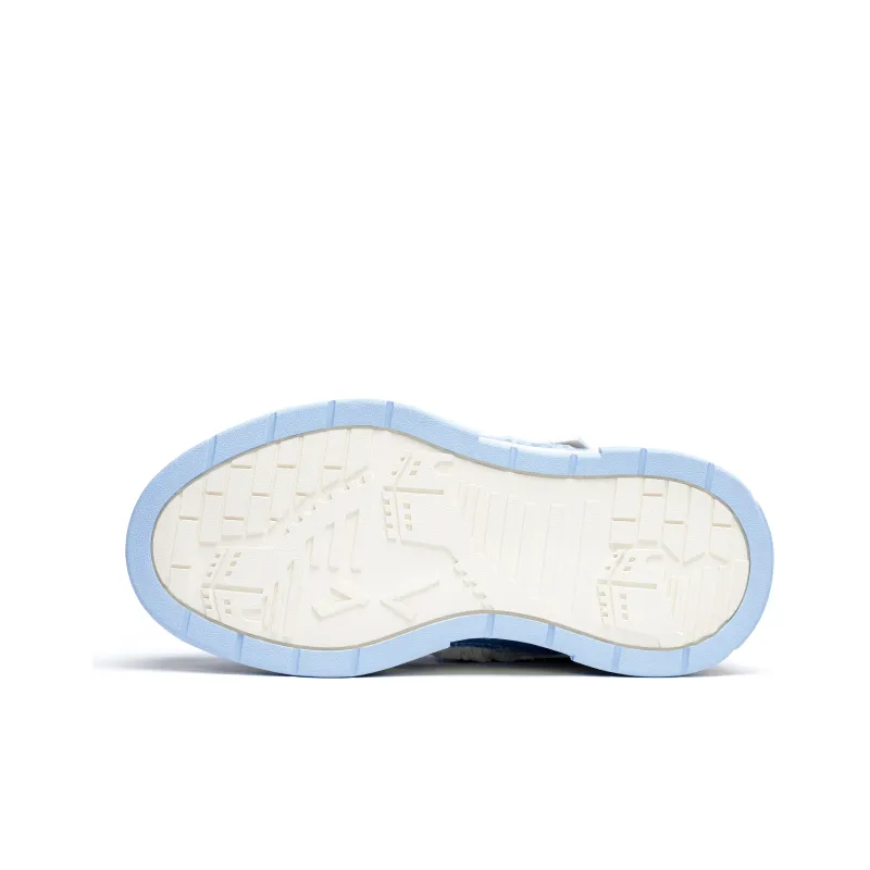 Same Way Eye Catching Bag Cushioning Height Increasing Low Top Skateboard Shoes Unisex Blue-4