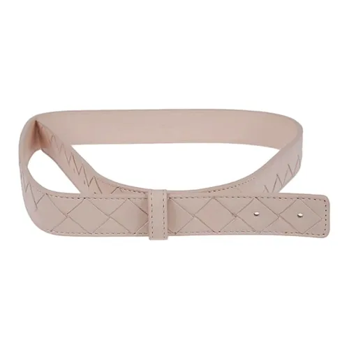 Bottega Veneta Solid Color Decoration Leather Belts Women's Pink