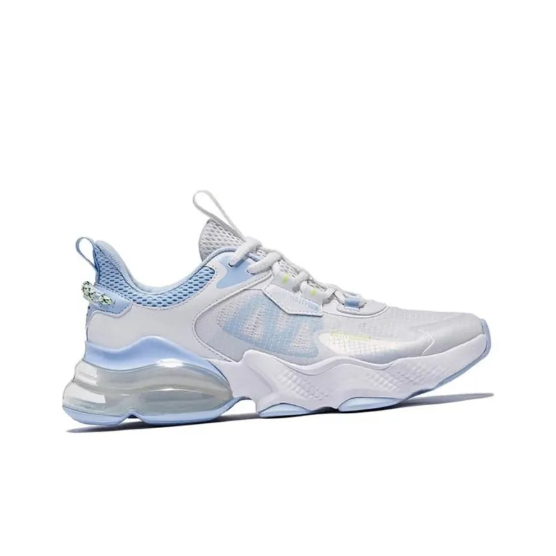 QIAODAN North Pluto 3.0 Shock Absorbers With Slip Resistant Features Low Top Running Shoes Men's White Blue-1