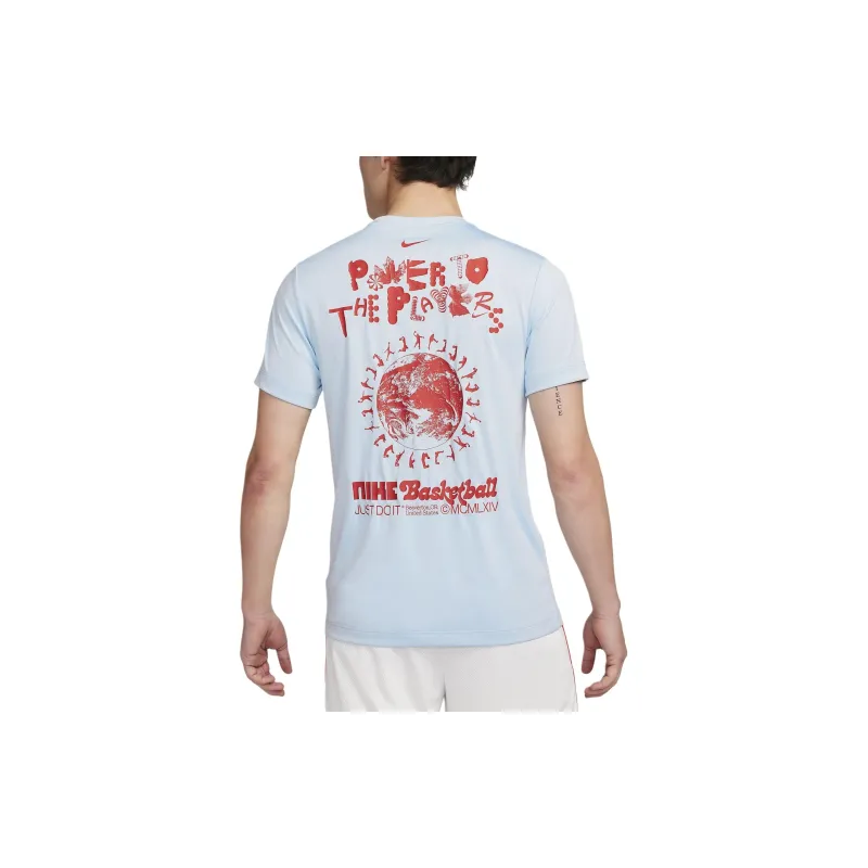 Nike Dri FIT T Shirt Men's Light Blue-1
