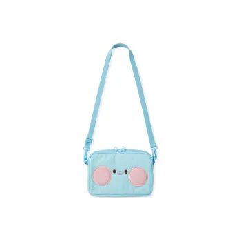 LINE FRIENDS BT21 Nylon Crossbody Storage Bag Travel Shoulder Bag Women's Blue