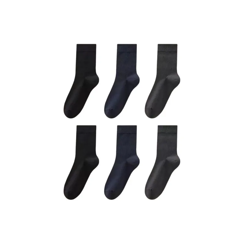 H-YXIANG FW23 Mid-Calf Socks Men's 6 Pack-10