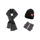Dark Gray Scarf+Dark Gray Glove+Hats & Caps