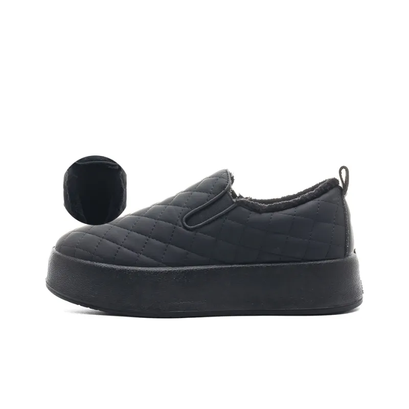 Warrior Warrior Height Increasing Warmth Low Top Casual Shoes Women's Black-1
