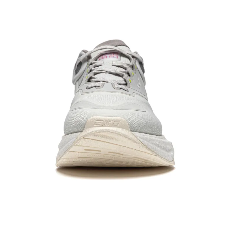 LiNing Exceed 8 Cushioning Anti Slip Wear Resistant Breathable Support Rebound Low Top Casual Shoes Men's Gray White-3