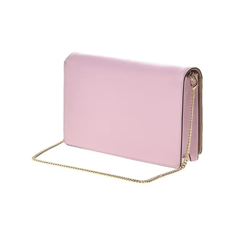 LOVE MOSCHINO Leather Shoulder Bag Crossbody Bag Small Size Women's Pink-2