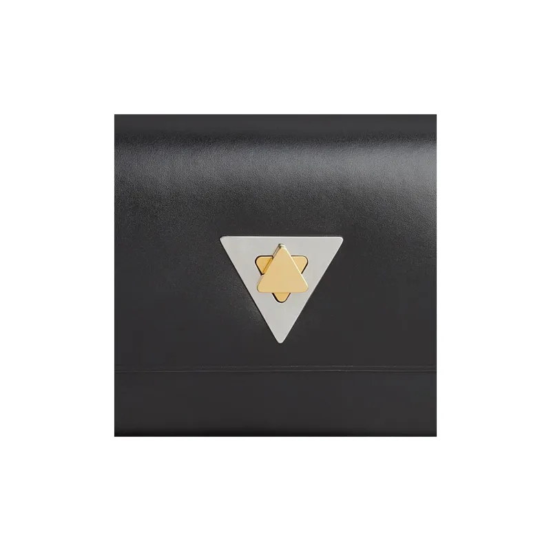 Bottega Veneta Spazzolato Cow Leather Wallet Women's Black-3