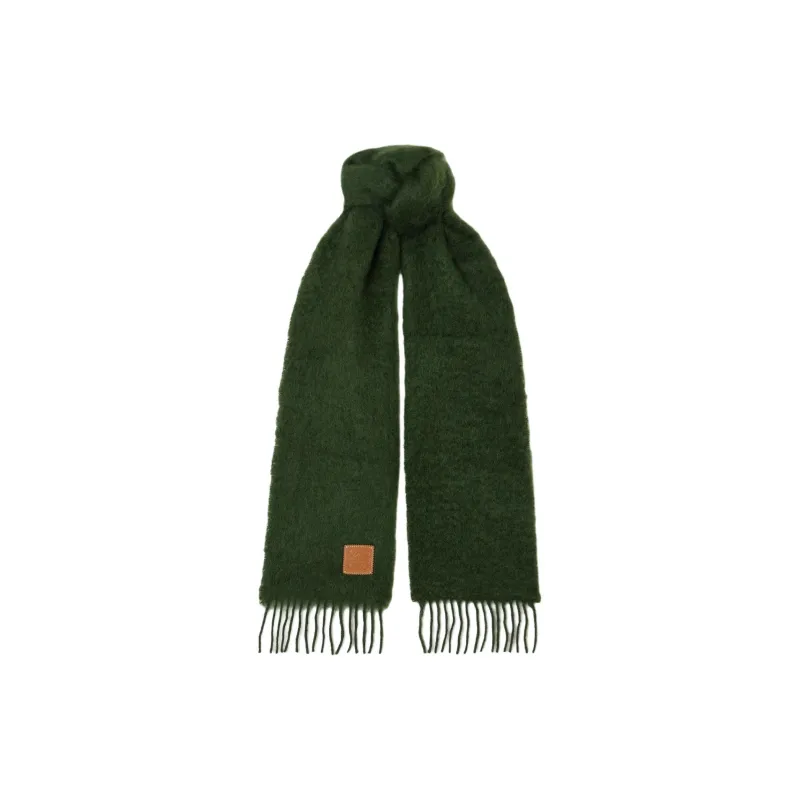 LOEWE Knit Scarves Women's Green-0