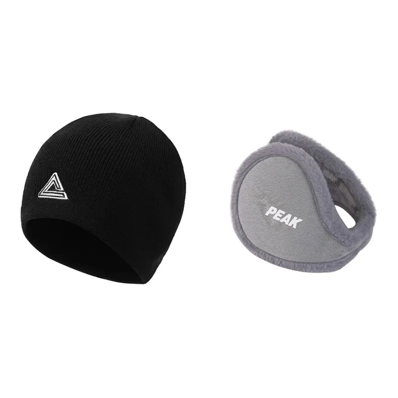 PEAK Warm Knitted Fabric Fleece Beanie Earmuff Windproof Trendy Versatile Comfortable Soft Unisex Multicolor-1
