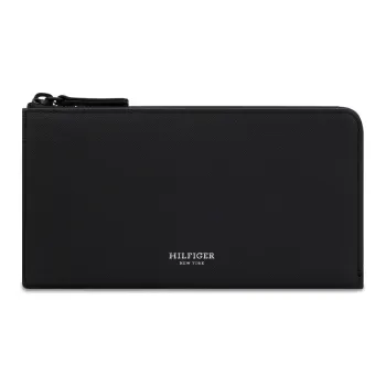 Tommy Hilfiger Cow Leather Wallet Regular Men's Black